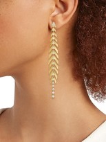 Thumbnail for your product : Hueb Bahia 18K Yellow Gold & Diamond Leaf Drop Earrings