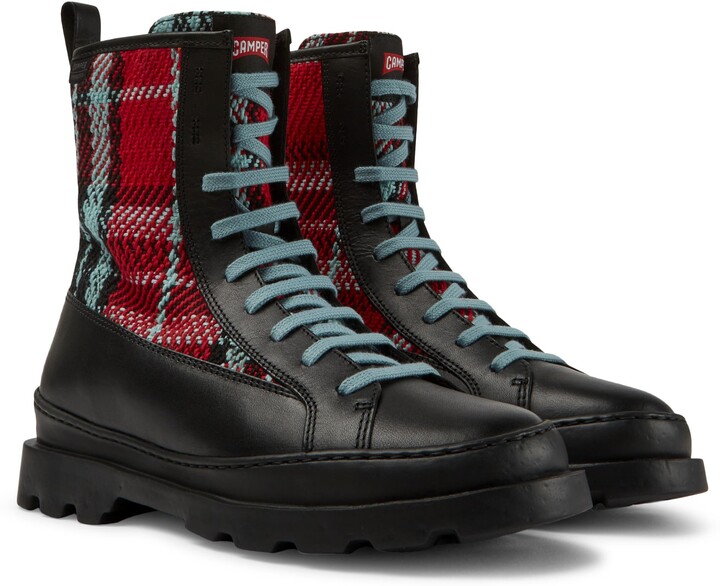 plaid boots