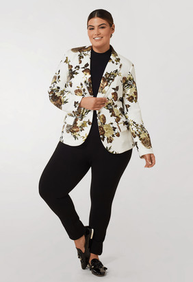 leopard print blazer size 18