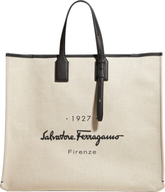 Ferragamo 1927 フィレンツェ メンズ オールレザー トートバッグ. サルヴァトーレ フェラガモ新メンズライン「トルナブオーニ 1927