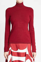 Thumbnail for your product : Victoria Beckham Turtleneck Top with Virgin Wool