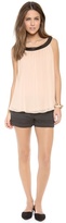 Thumbnail for your product : Alice + Olivia Antonia Gathered Top