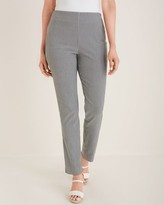Thumbnail for your product : So Slimming Brigitte Railroad-Striped Slim Ankle Pants