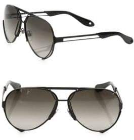Givenchy 65MM Interchangeable Aviator Sunglasses