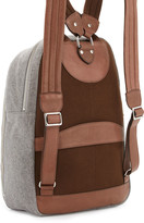 Thumbnail for your product : Brunello Cucinelli Men's Leather & Wool-Cashmere Tech Backpack, Tan/Gray