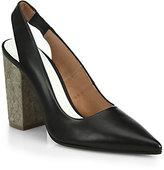 Thumbnail for your product : Wooden Heel Slingback Pumps