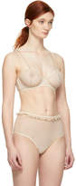 Thumbnail for your product : Le Petit Trou Pink and Gold Flames Bra