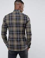 Thumbnail for your product : ASOS Design Tall Stretch Slim Twill Check Shirt