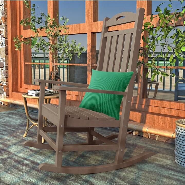 Polydun Outdoor Recycled Plastic Rocking Chair ShopStyle