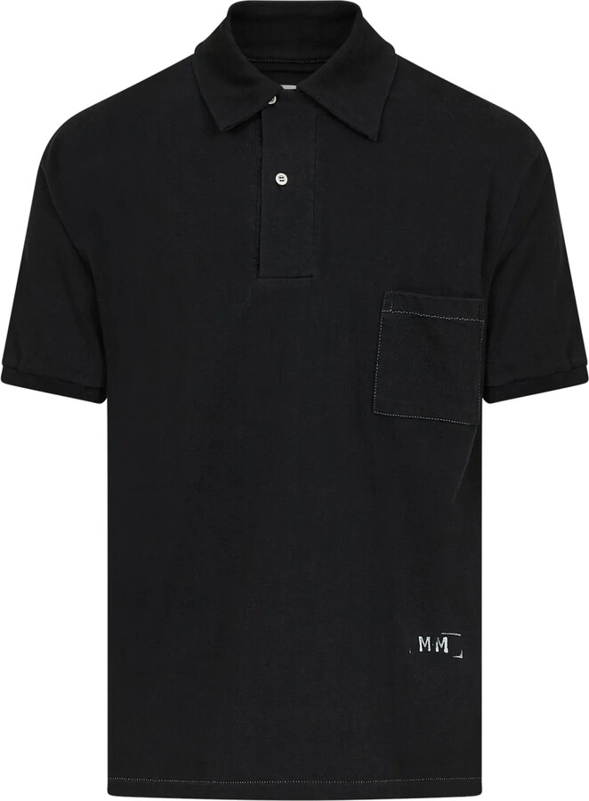 Maison Margiela Logo-Print Polo Shirt
