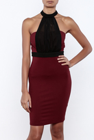 Thumbnail for your product : Mystic Strapless Burgundy Dress
