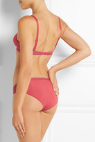 Thumbnail for your product : Calvin Klein Underwear Abstract stretch-tulle soft-cup triangle bra