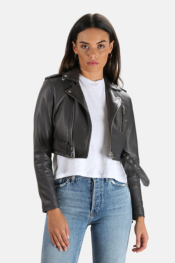 IRO Leufy Leather Jacket - ShopStyle