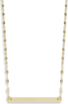 Saks Fifth Avenue 14K Gold Bar Pendant Twist Chain Necklace