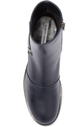 Alberto Fermani Leather Block Heel Ankle Boot