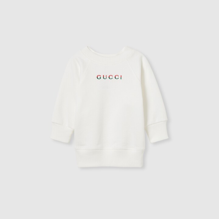 Baby cotton sweatshirt with embroidery