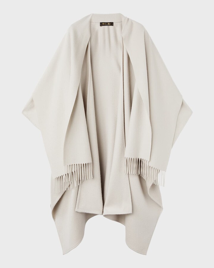 Loro Piana Daisy Fringed Cashmere Cape