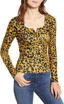 Thumbnail for your product : Ten Sixty Sherman Leopard Print Ribbed Tee