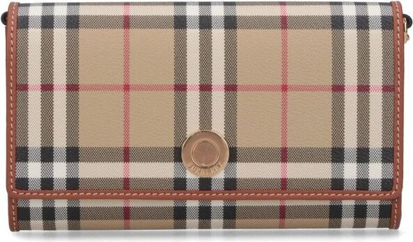 Burberry Checked Chain-Linked Shoulder Bag