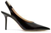 Thumbnail for your product : Jimmy Choo Ivy 85 Leather Slingback Pumps - Womens - Black