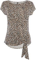 Thumbnail for your product : Karen Millen Leopard Knot Top