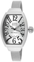 Thumbnail for your product : Glam Rock Women's Miami Beach Art Deco Silver Dial Stainless Steel Mesh