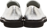 Thumbnail for your product : Woman by Common Projects Silver Leather Cadet Derbys