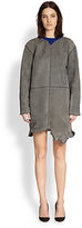 Thumbnail for your product : Alexander Wang Suede & Shearling Sweater Dress