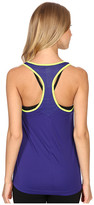 Thumbnail for your product : New Balance Perforated Mesh Striped Tank Top