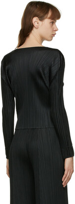 Pleats Please Issey Miyake Black Monthly Colors October Pullover