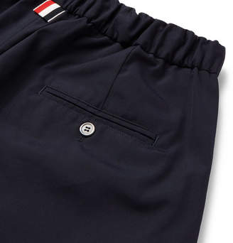 Thom Browne Drawstring Canvas Trousers - Navy