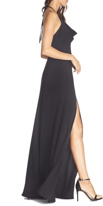 Dress the Population Cheyenne Cowl Neck Evening Gown
