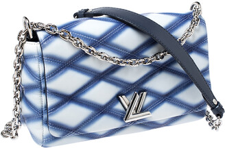 Louis Vuitton Blue/White Quilted Lambskin Leather GO-14 Malletage PM Bag -  ShopStyle