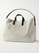 Thumbnail for your product : Mismo Haven Leather-Trimmed Cotton-Canvas Tote Bag
