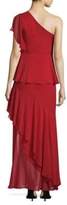 Thumbnail for your product : Laundry by Shelli Segal One-Shoulder Ruffle Gown