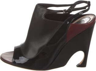 Christian Dior Leather Slingback Sandals