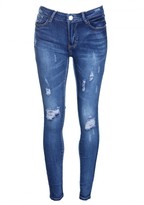 Thumbnail for your product : AX Paris Blue Distressed Ripped Jeans