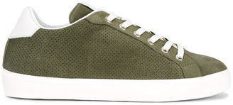 Leather Crown perforated sneakers