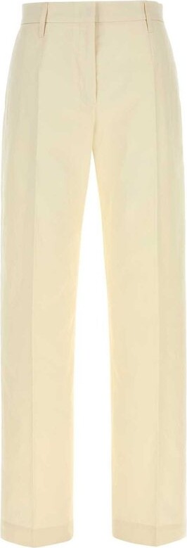 Jil Sander Pleat Detailed Straight Leg Pants
