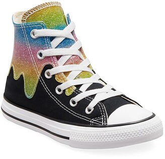 glitter velcro converse