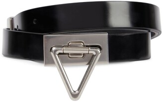 Bottega Veneta Point Lock leather belt
