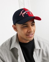 Thumbnail for your product : Tommy Hilfiger Them split logo baseball in navy and red