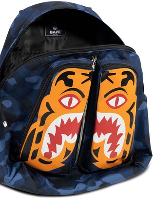 A Bathing Ape Color Camo Tiger day backpack - ShopStyle