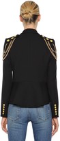 Thumbnail for your product : Veronica Beard Chain Embellished Stretch Crepe Blazer