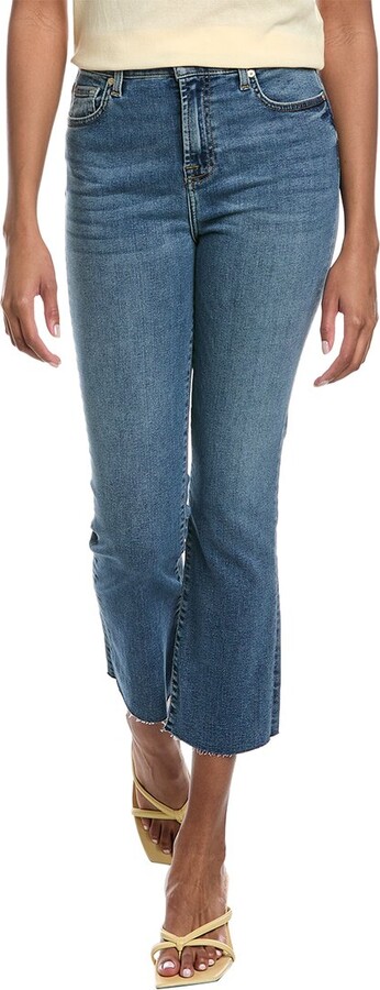 7 For All Mankind Felicity High-Waist Slim Kick Jean