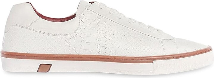 Carlos Santana Walker Embossed Leather Sneakers