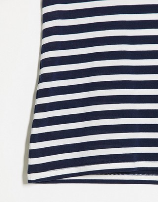 ASOS DESIGN swing vest in navy and white stripe