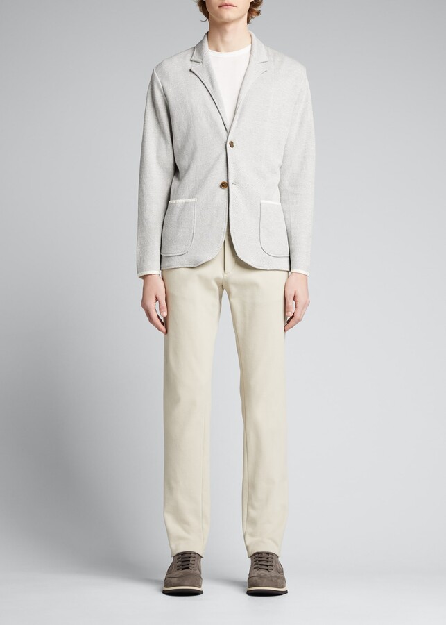 mens silver suit jacket