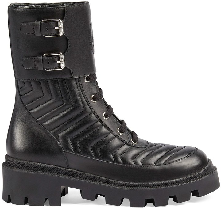 Gucci Interlocking G combat boots ShopStyle