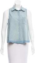 Thumbnail for your product : Amo Sleeveless Button-Up Top w/ Tags
